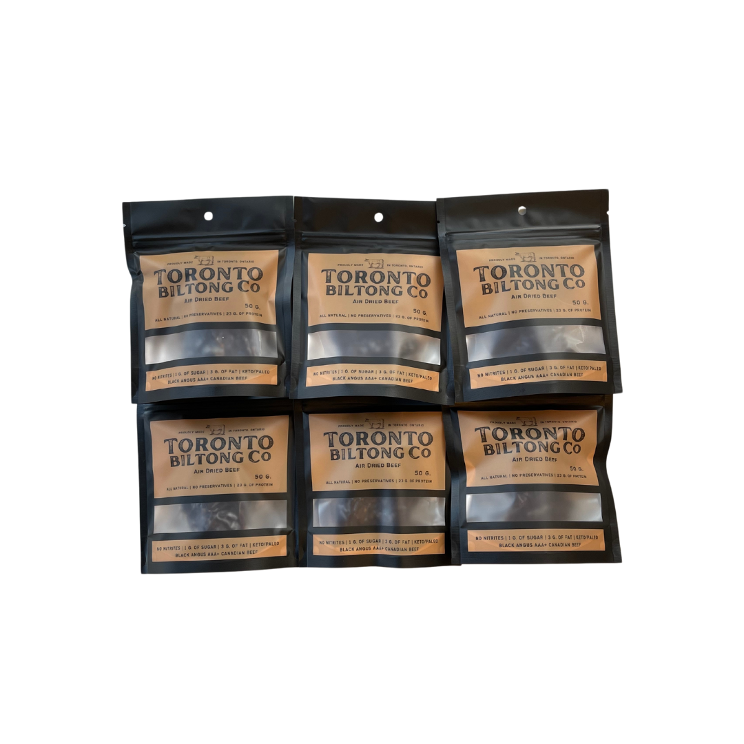 Classic Biltong 6 Pack, 50G ($7.99/bag) (Pre-Orders Now Open)