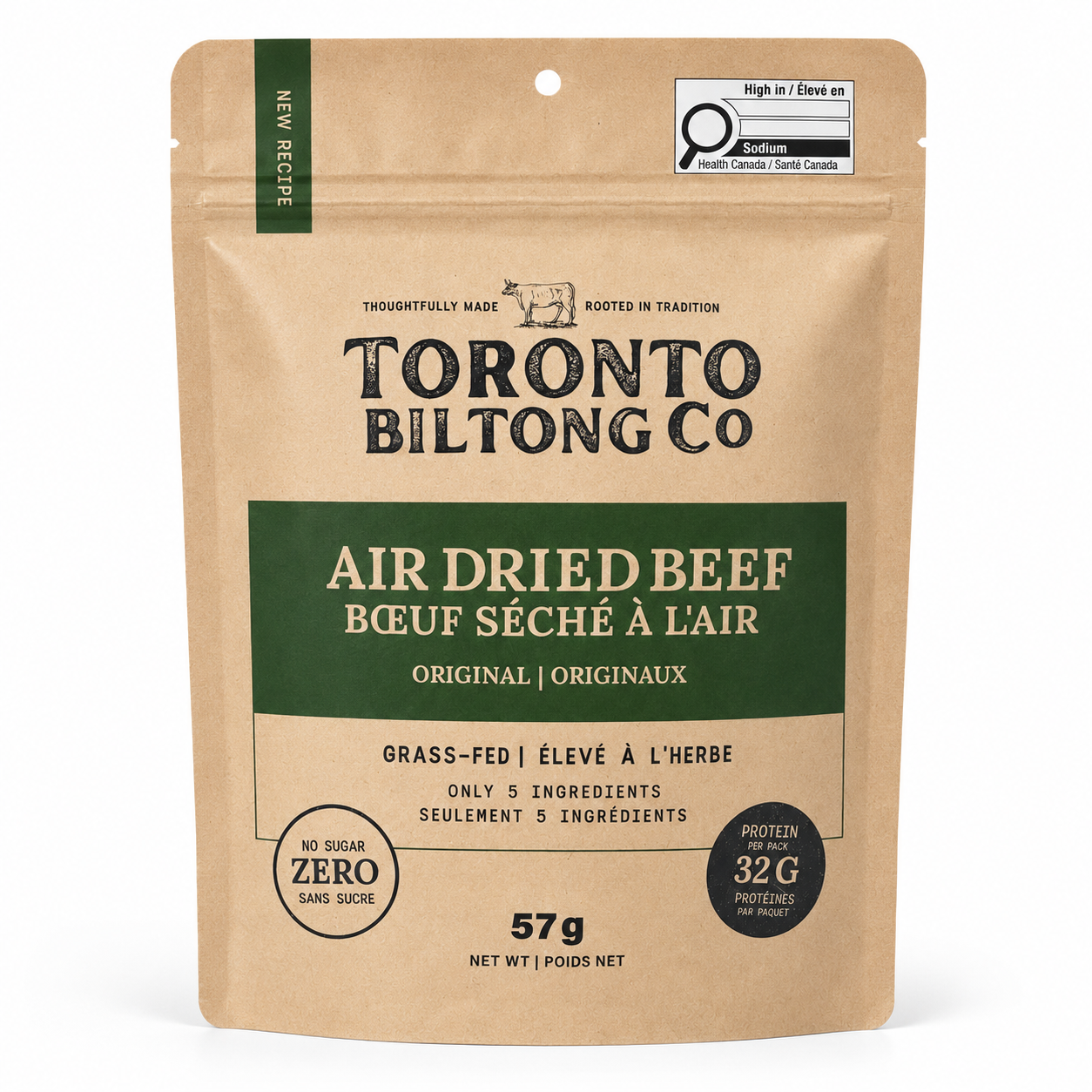 Original Biltong Air-Dried Beef | 57g (8 Pack) - New Recipe